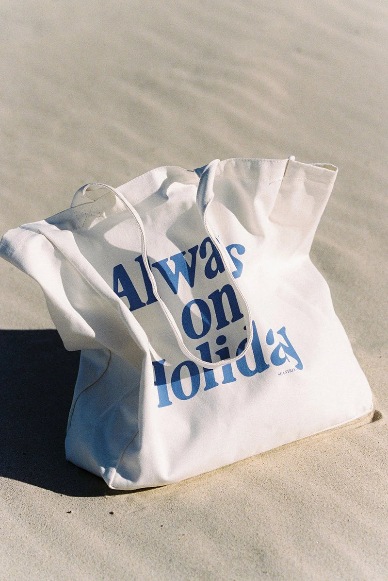 Always on Holiday Tote Bag - Salt