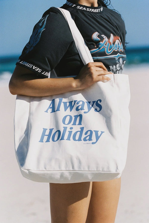 Always on Holiday Tote Bag - Salt