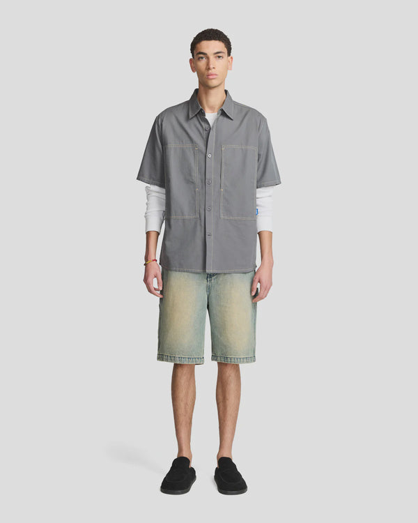 Cliff Short Sleeve Shirt - Charcoal