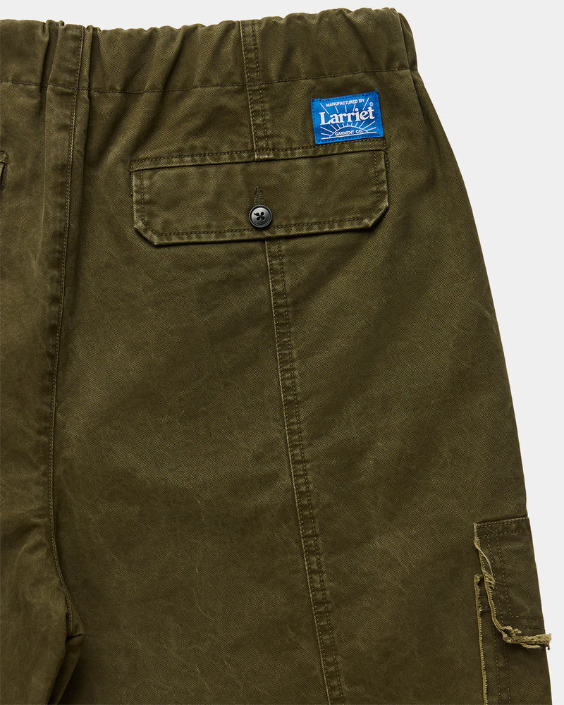 Frayed Cargo Short - Olive