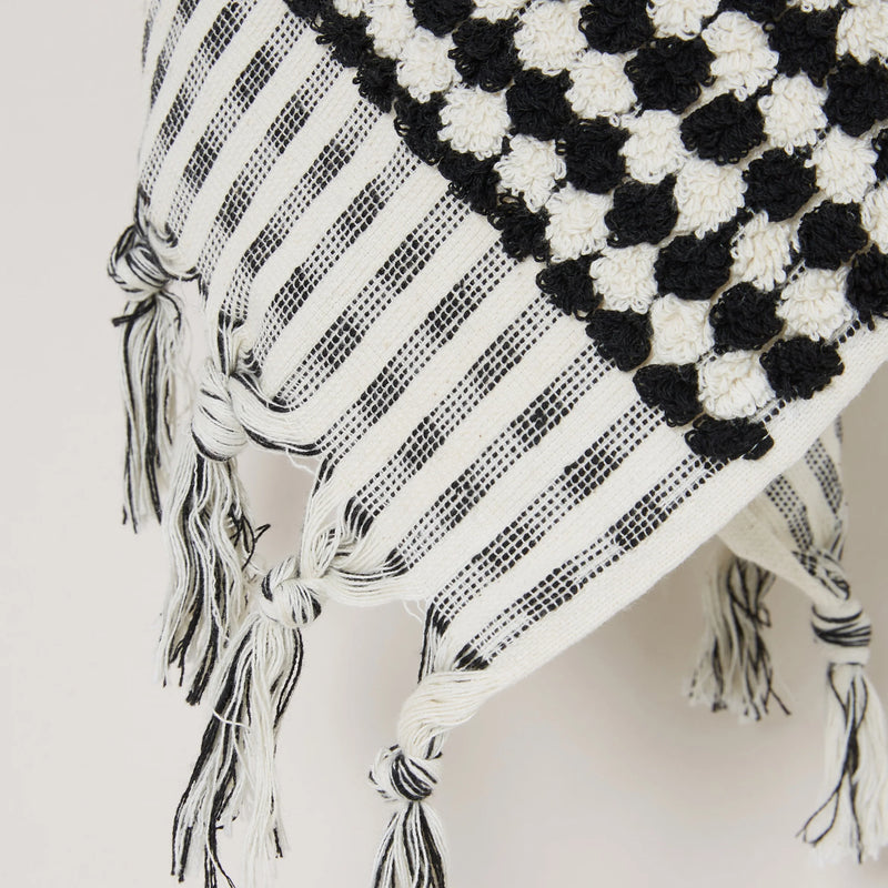 Crescent Towel - Black and White