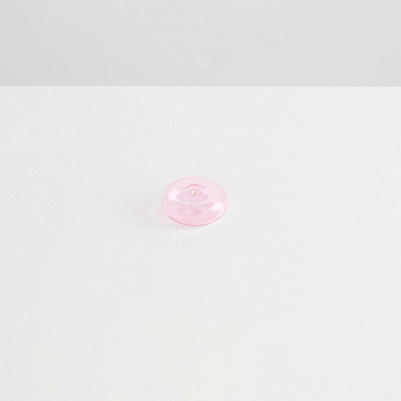 The Glass Pebble Incense Holder - Pink