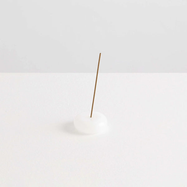 The Pebble Incense Holder - White