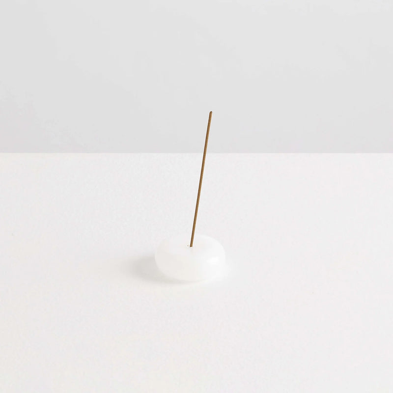 The Pebble Incense Holder - White