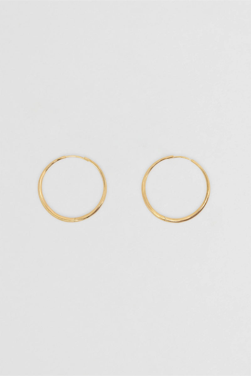 Momento Large Hoops - 14k Vermeil