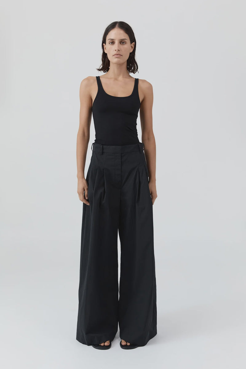 Adjustable Palazzo Pants - Black