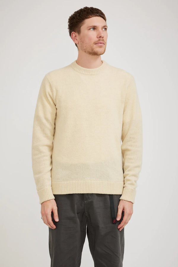 Men's Recycled Wool Sweater - Natural