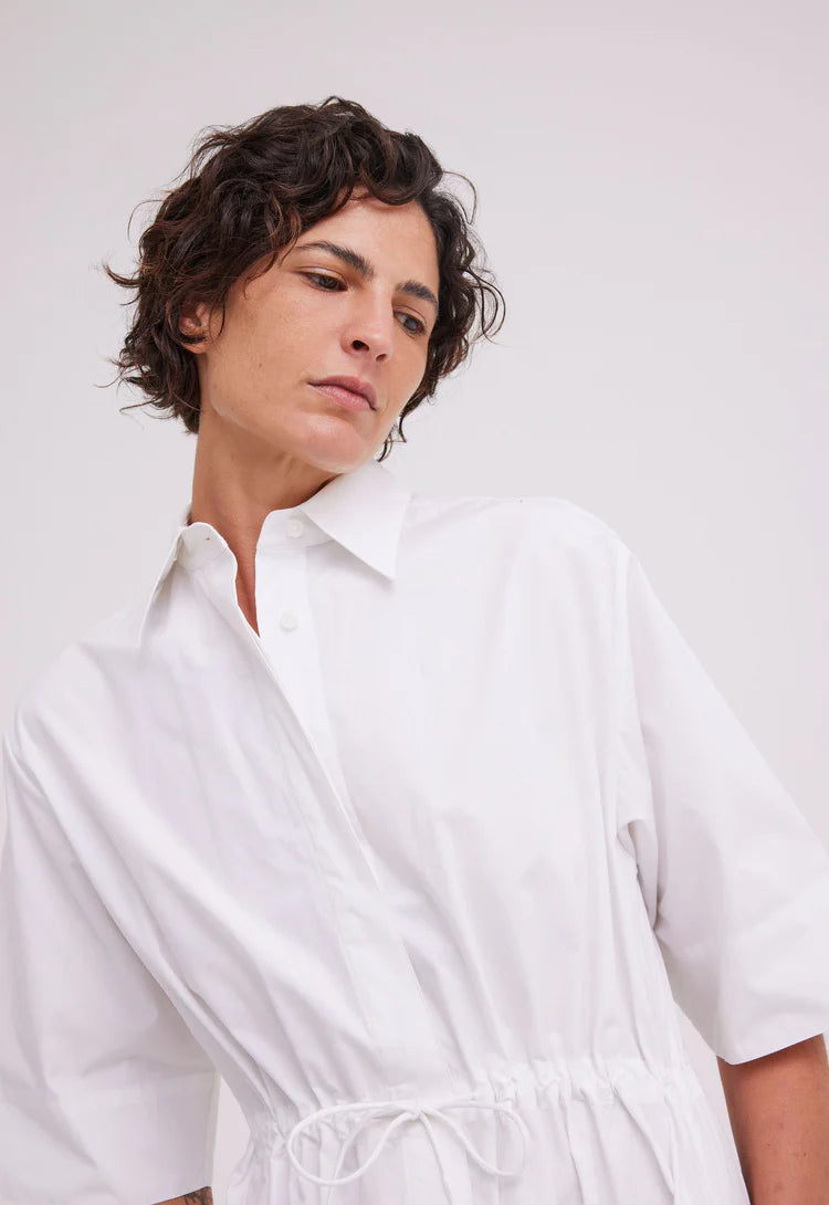 Palms Dress - White