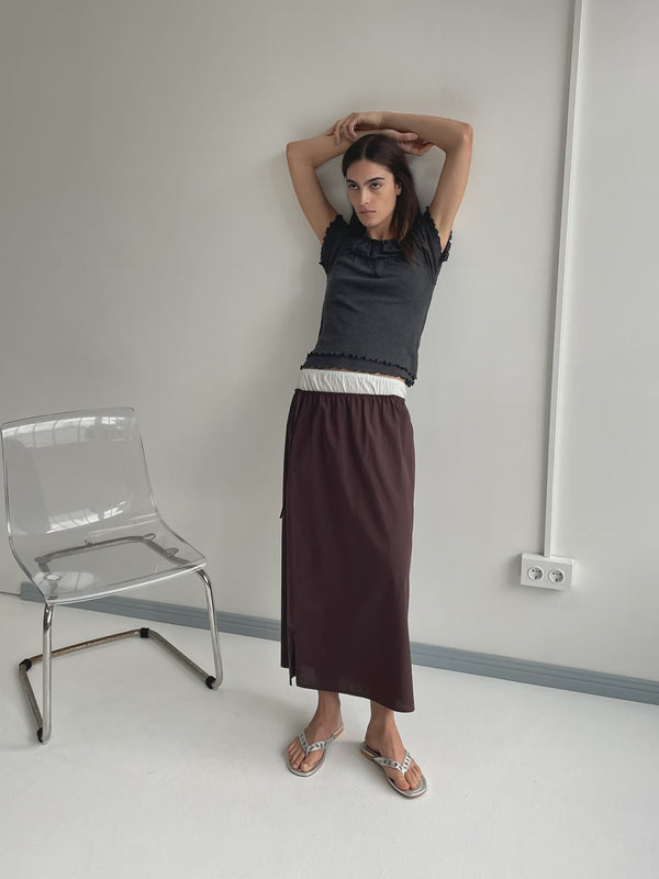 Mid Day Skirt - Umber