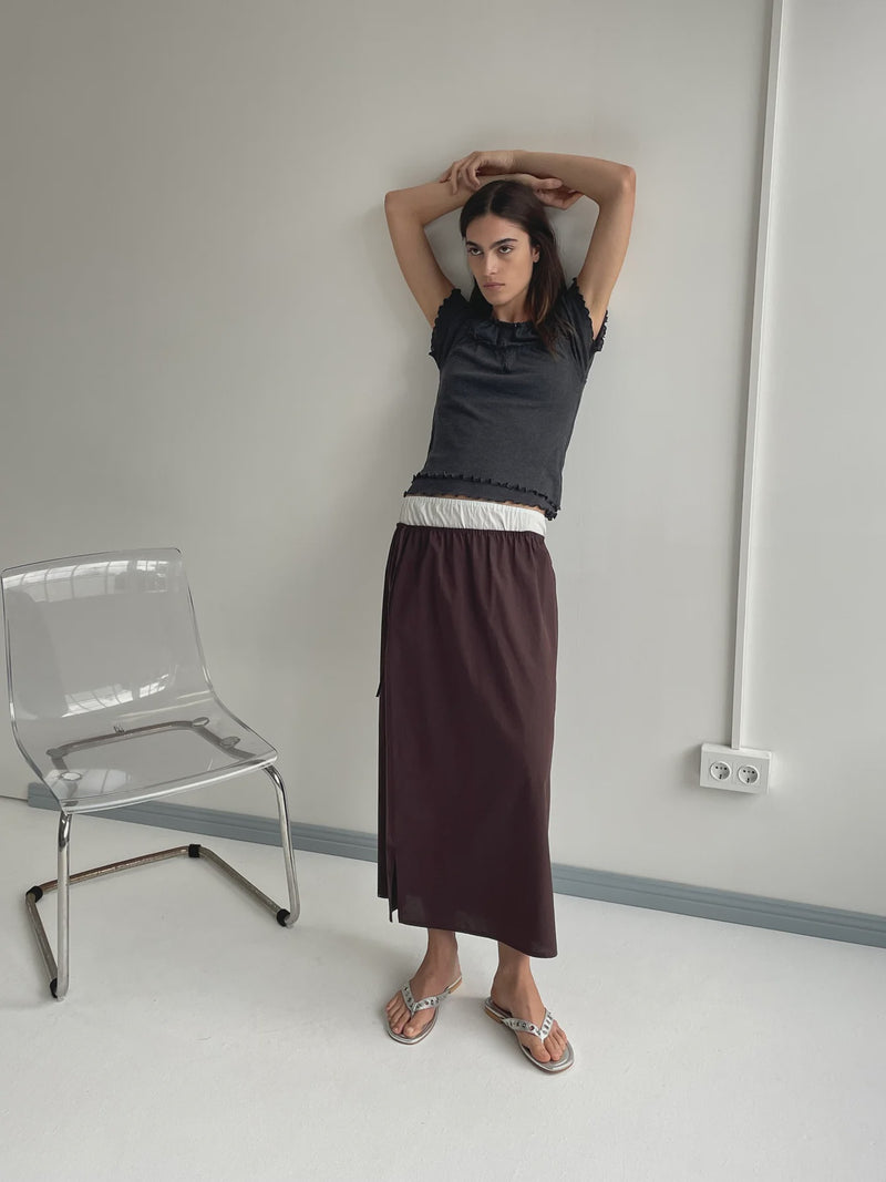 Mid Day Skirt - Umber