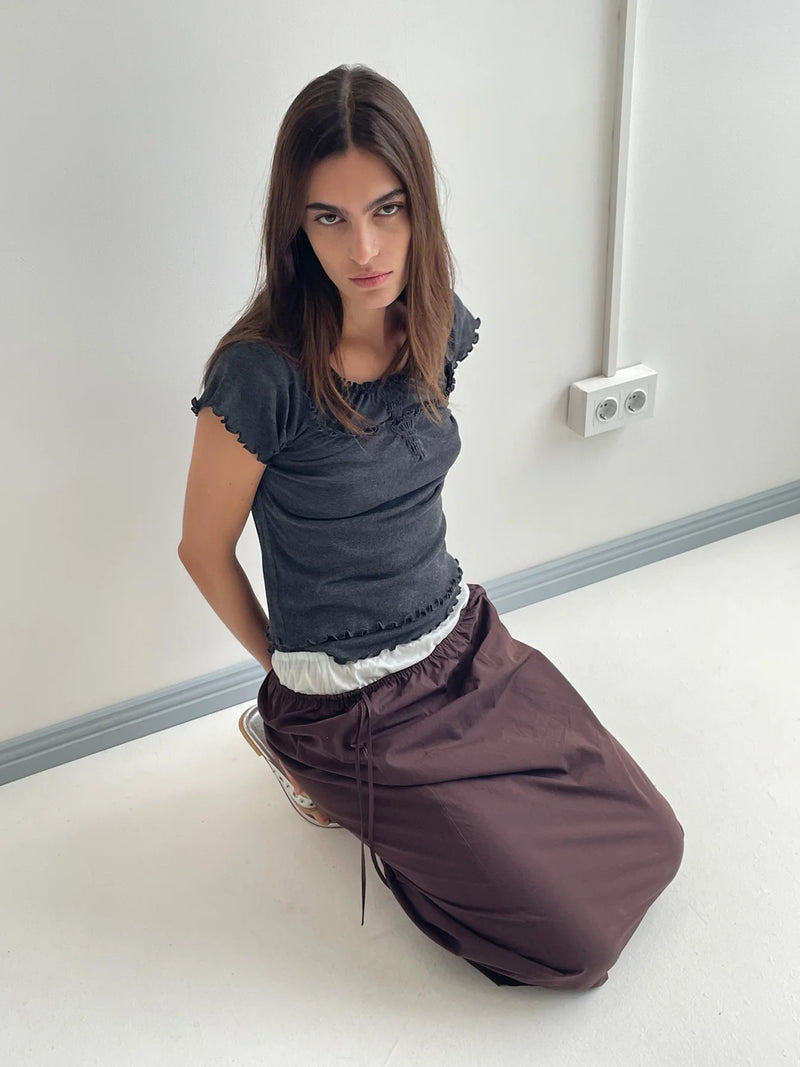 Mid Day Skirt - Umber
