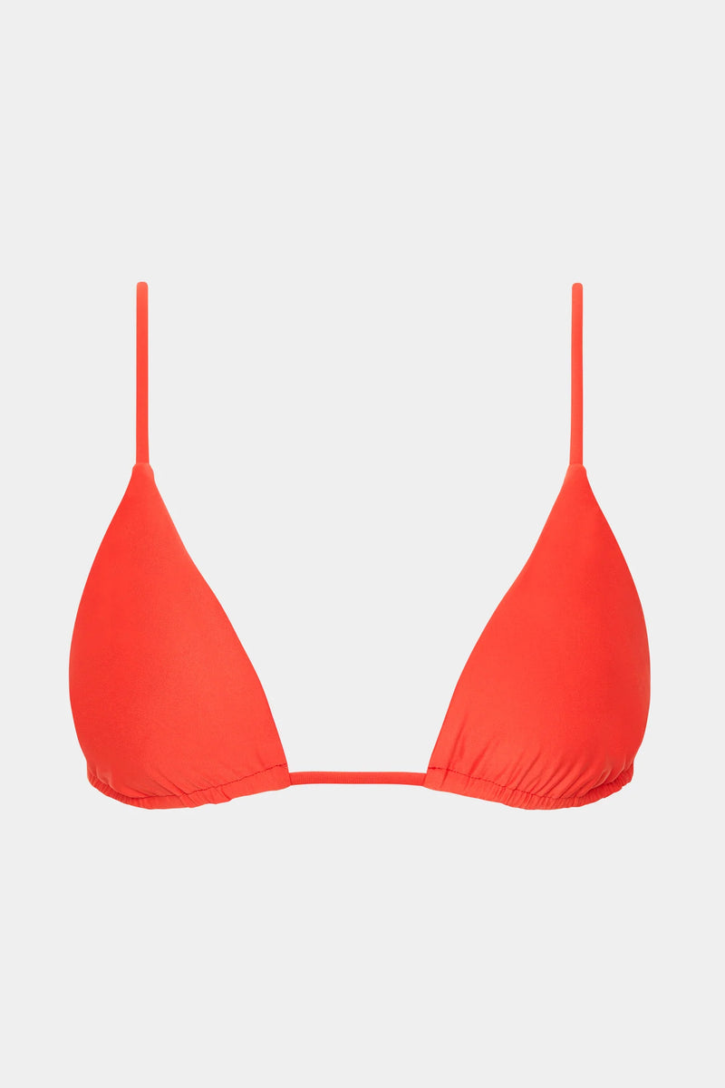 Clarita String Triangle Top - Tangerine