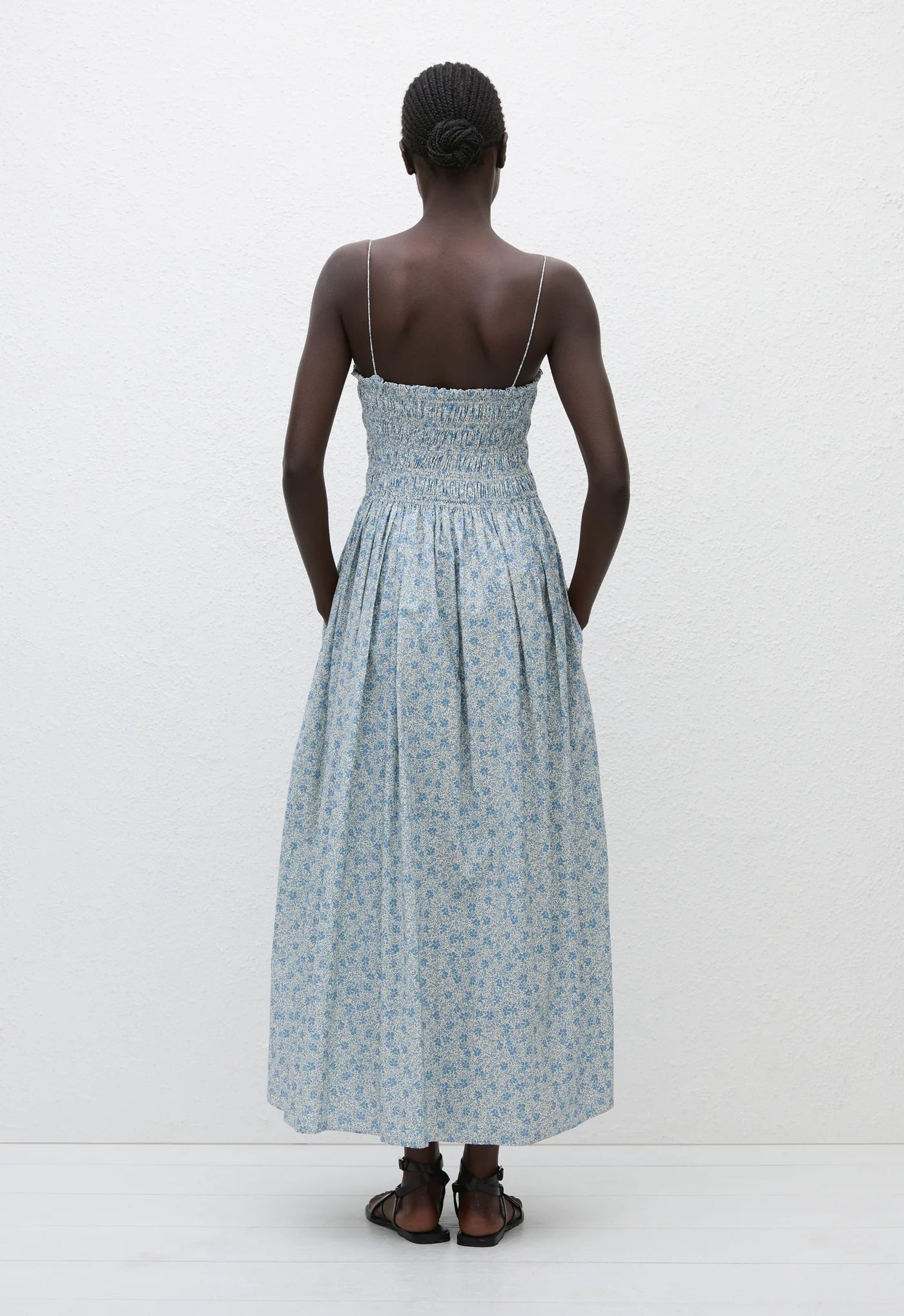 Shirred Bodice Dress - Cornflower Kind Curations Shirred Bodice Dress - Cornflower Kind Curations