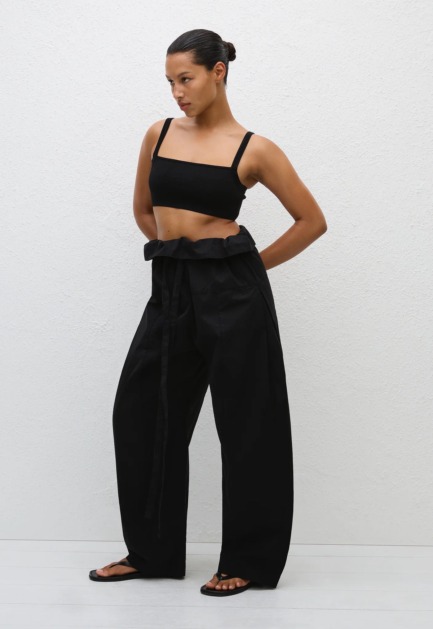 (im) perf. Drawcord Pants / BLACK 新品38 Fisherman Drawcord Pant - Black – Kind Curations