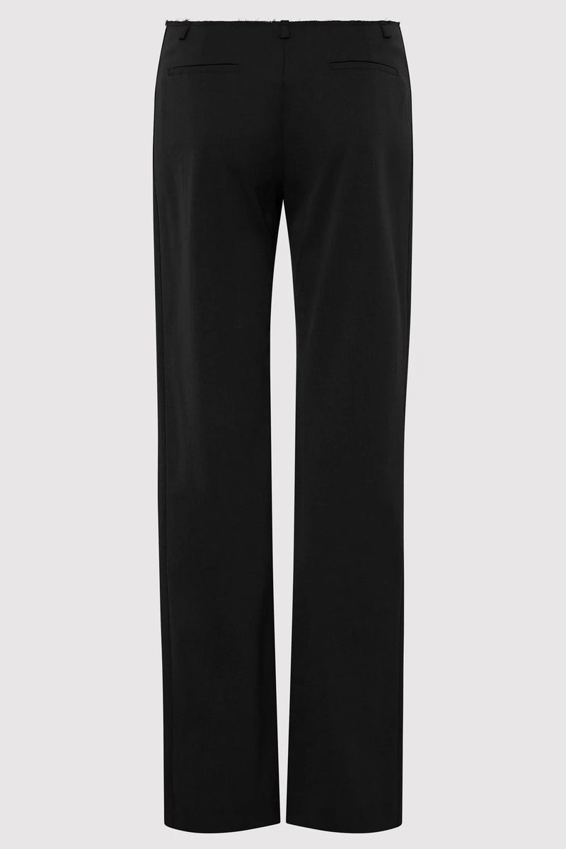 Raw Edge Pants - Black