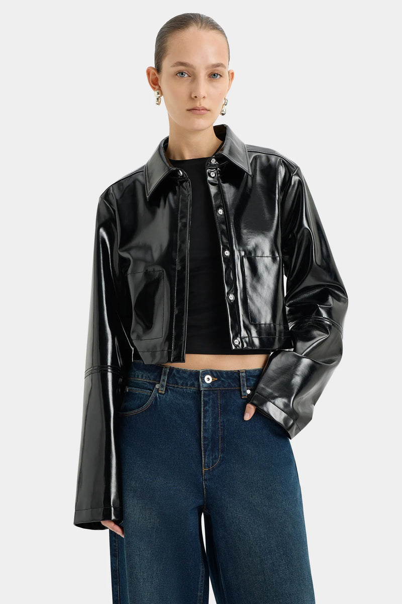 Midnight Crop Jacket - Black – Kind Curations Midnight Crop Jacket - Black – Kind Curations