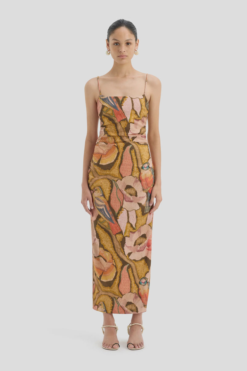 Talulah Column Dress - Sanderling Floral