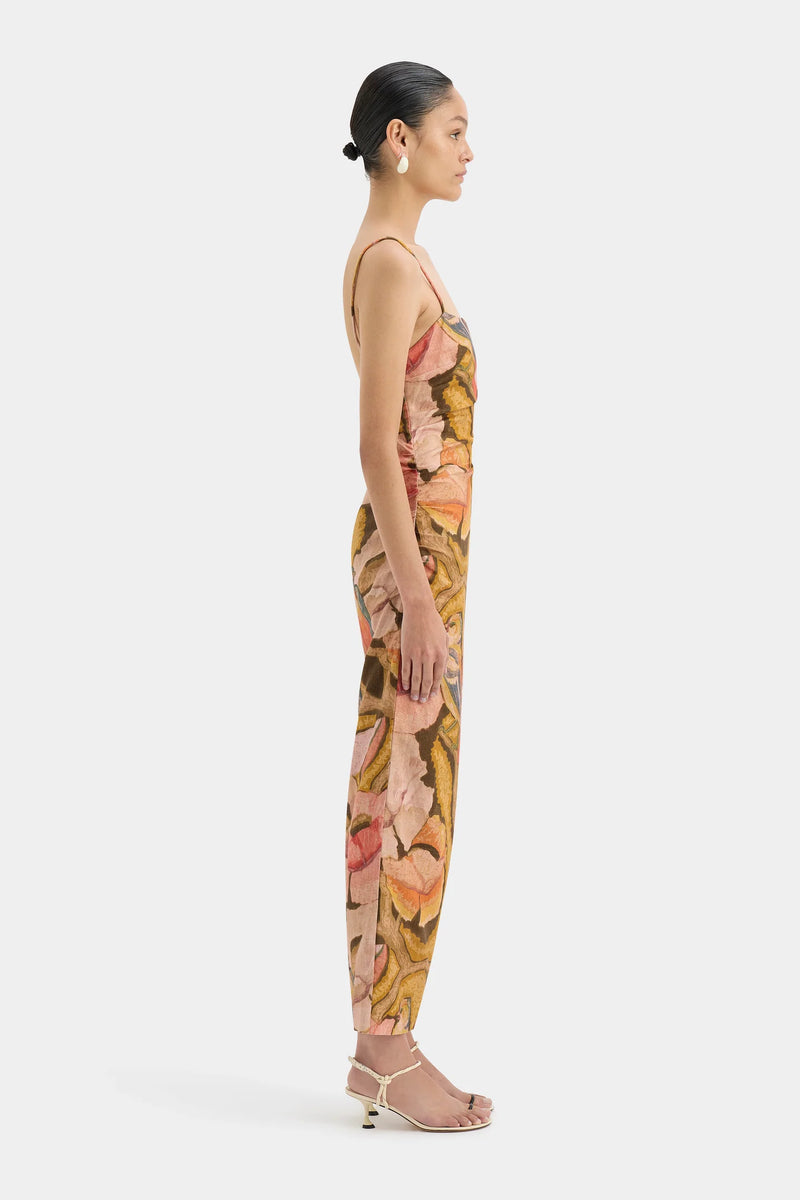 Talulah Column Dress - Sanderling Floral