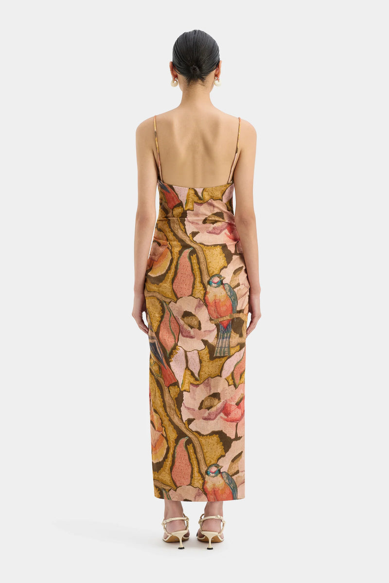 Talulah Column Dress - Sanderling Floral