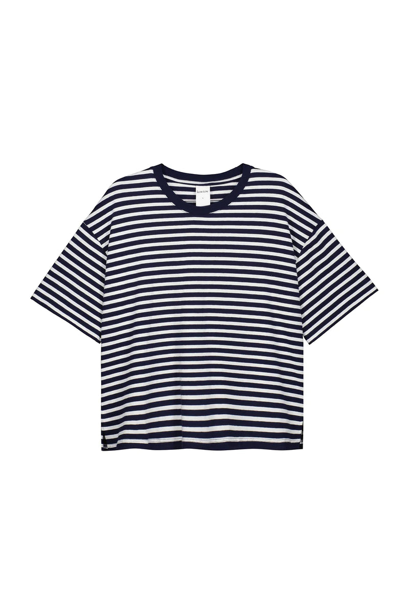 Everyday Tee - Navy Stripe
