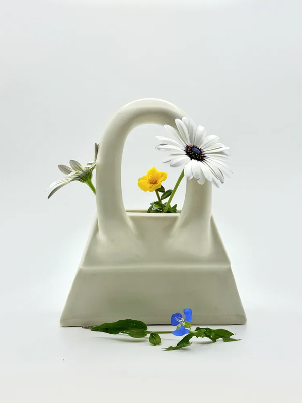 Le Bag Vase - White