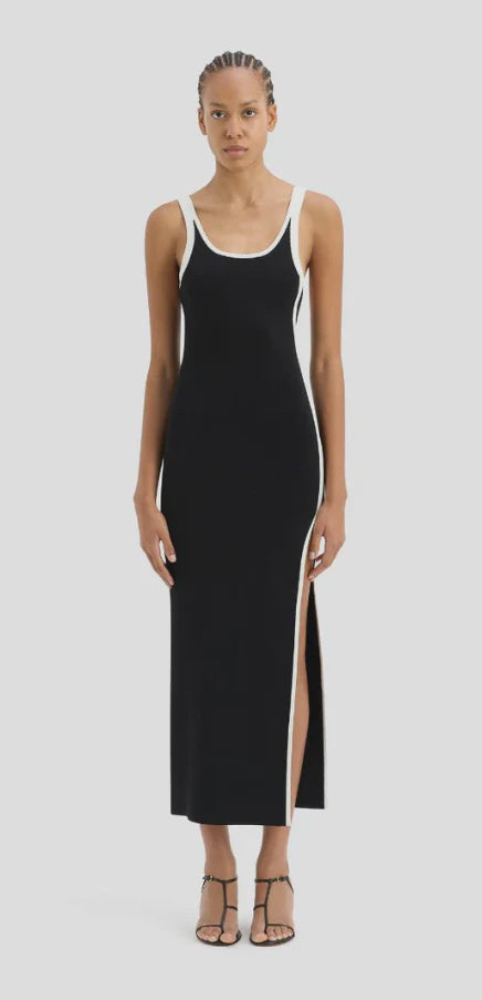 Solana Midi Dress - Black