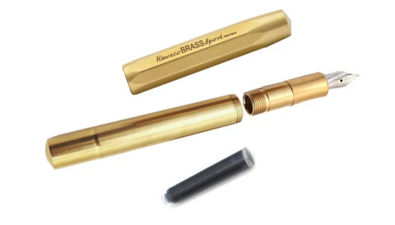 Brass Sport Fountain Pen - Fine