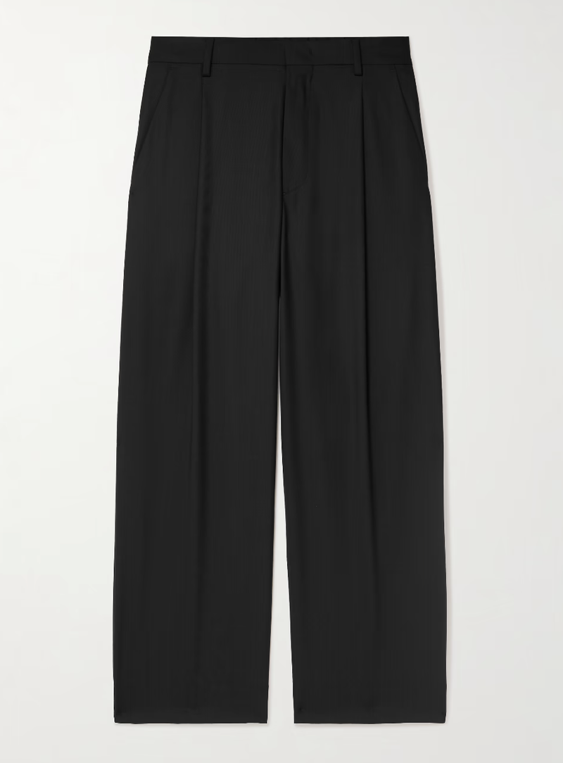 Kay Relaxed Fit Poplin Trouser - Black