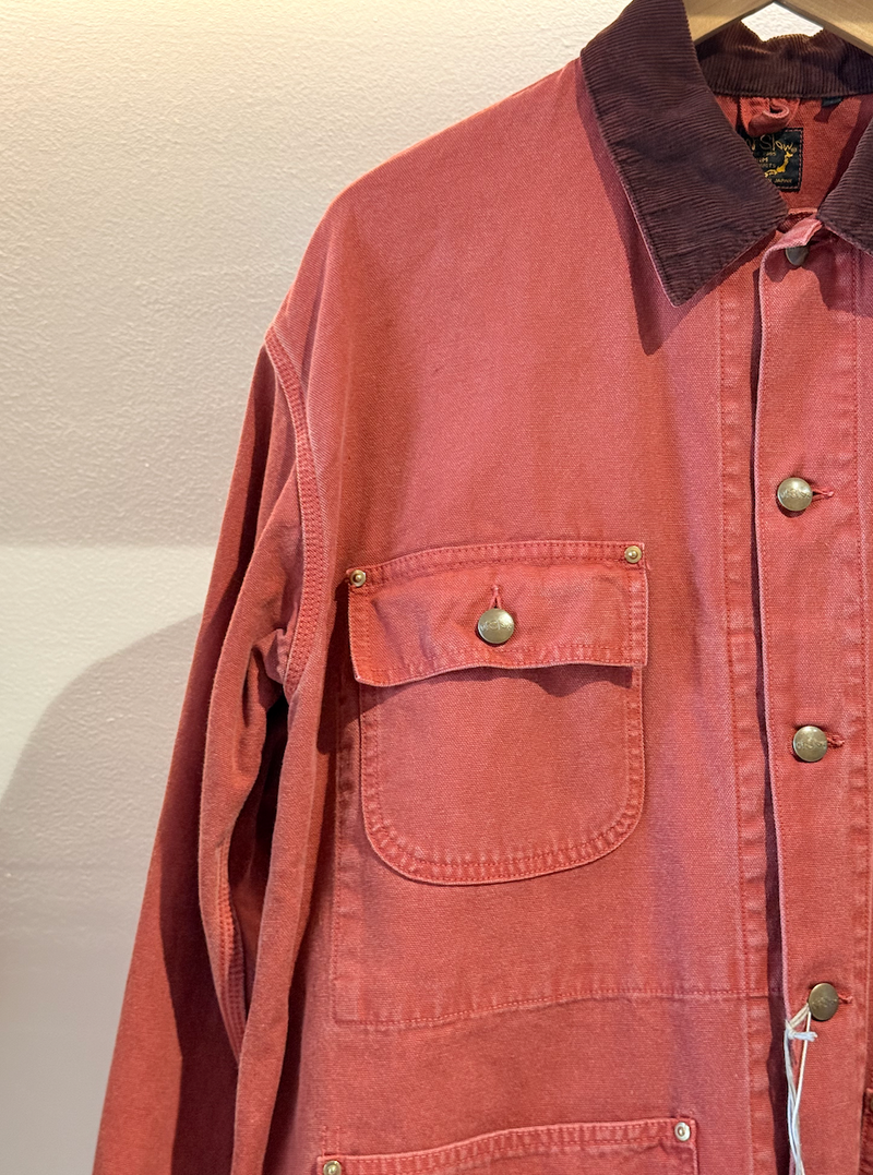 RELAX FIT OXFORD COVERALL - RED