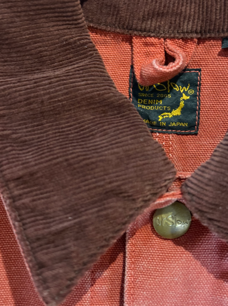 RELAX FIT OXFORD COVERALL - RED