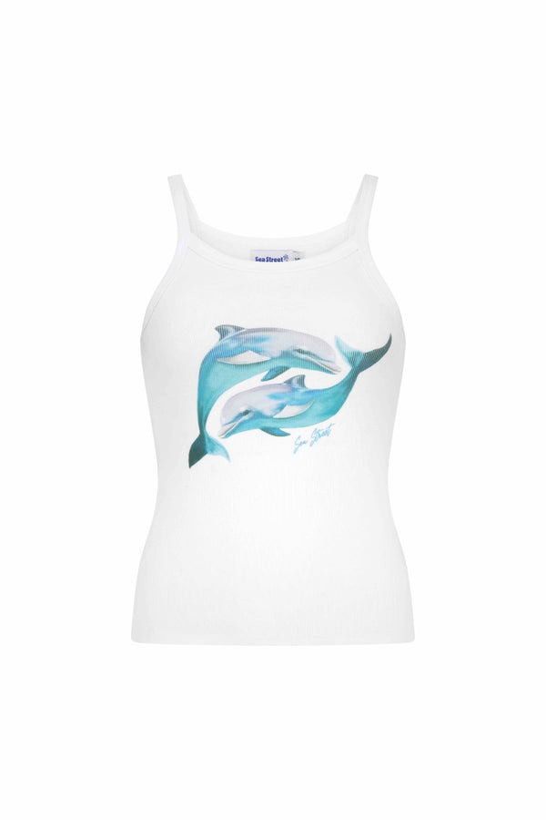 Dolphin Yin Yang T-Shirt - Cloud Blue