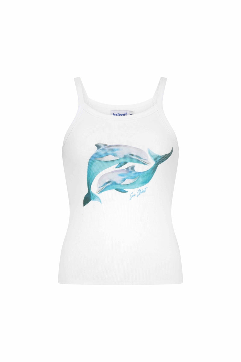 Dolphin Yin Yang T-Shirt - Cloud Blue