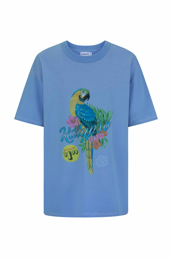 Kalypso Beach Relaxed T-Shirt - Vintage Blue