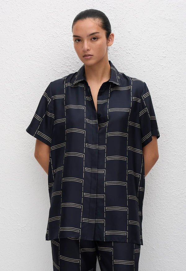 Twill Short Sleeve Shirt - Bamboo