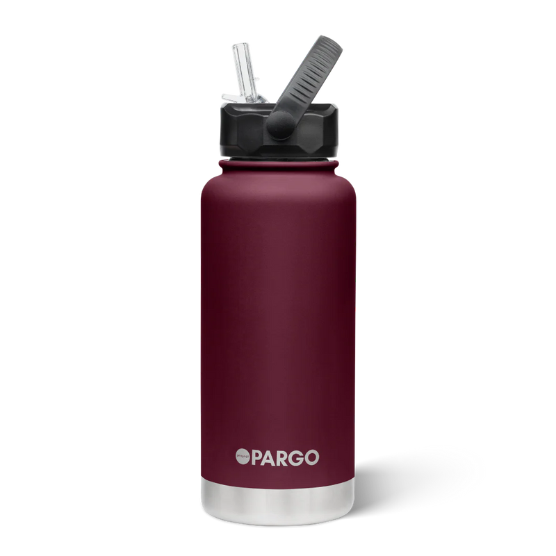 950ml Insulated Sports Bottle w/ Straw Lid - Wild Cherry