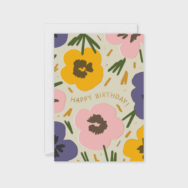 Greeting Card - Four Flowers