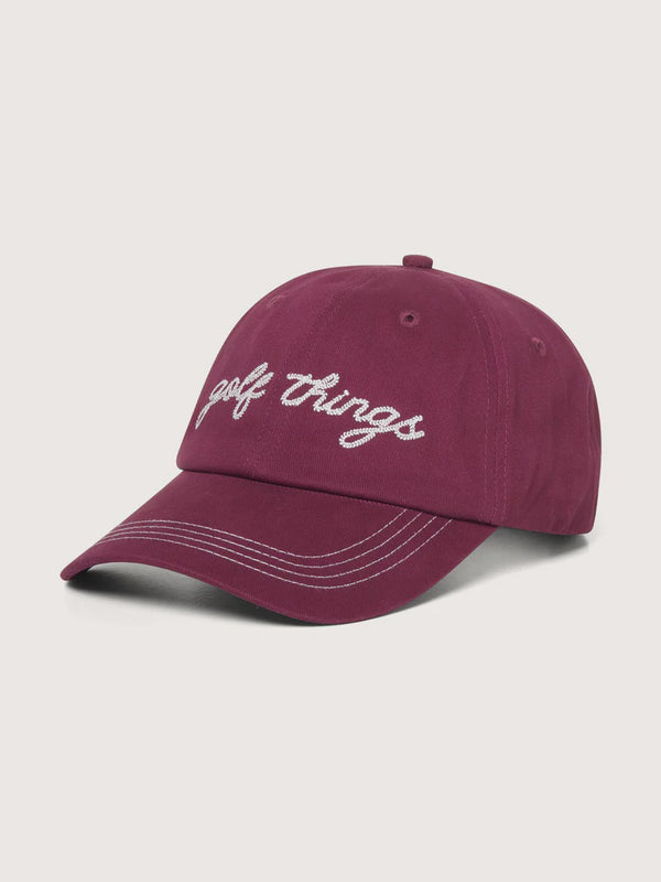 Golf Things Cap - Raisin