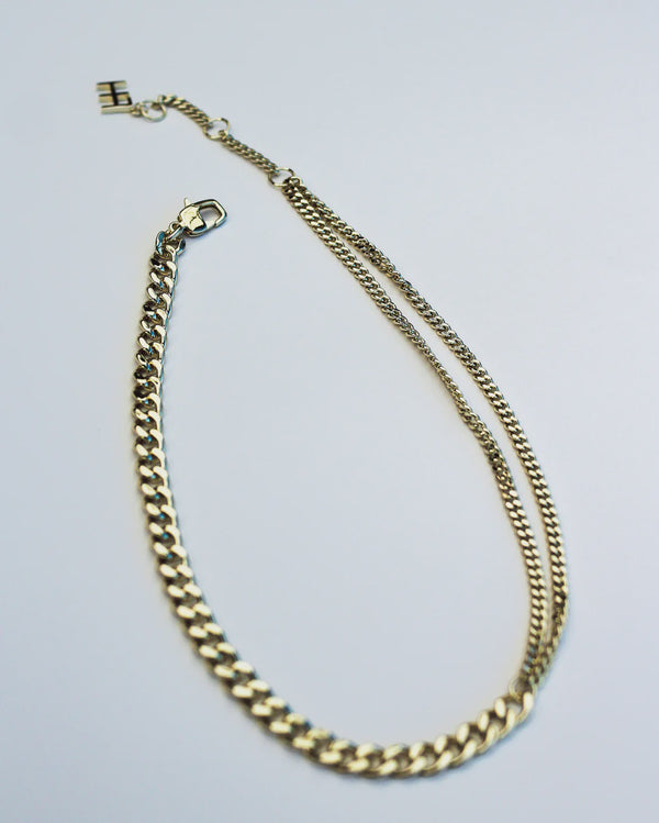 Amplify Double Curb Chain Chocker - 18K Gold Plating