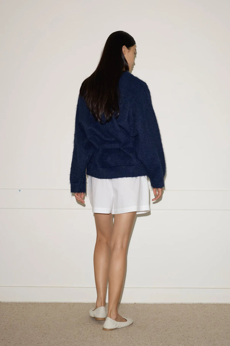 Belted Cardi - Navy