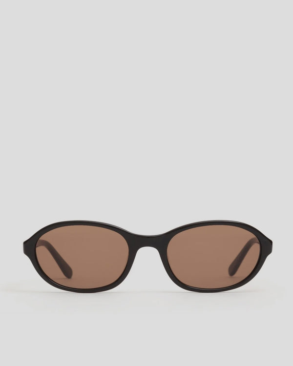 Bibi Black Oval Sunglasses