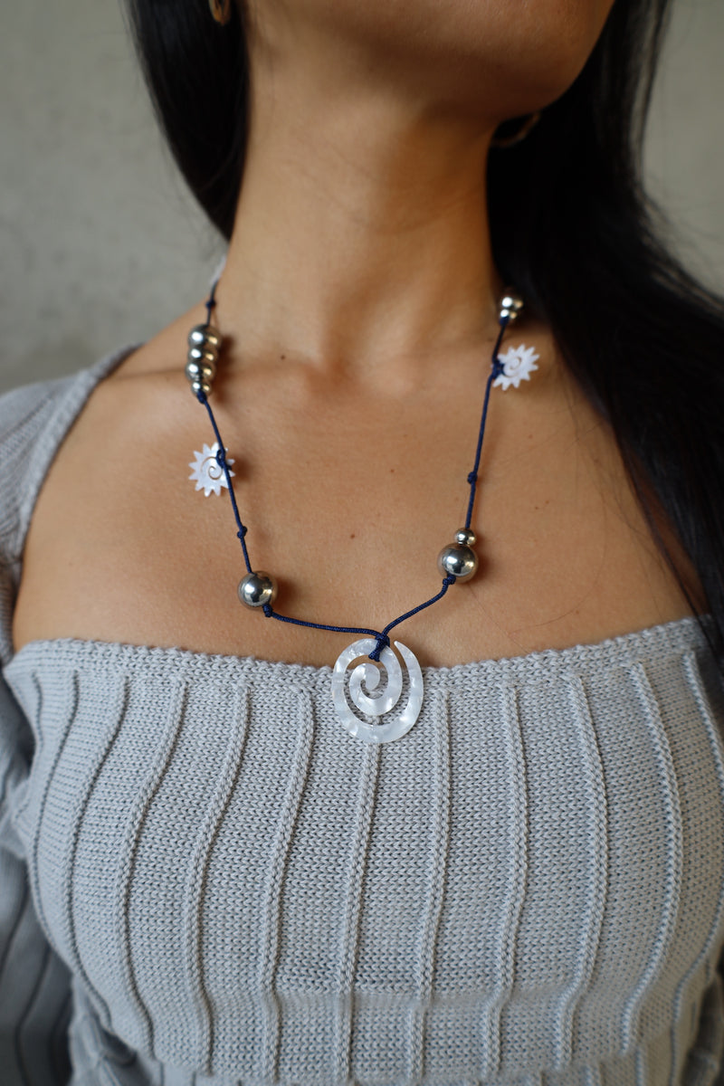 Bola Necklace - Blue