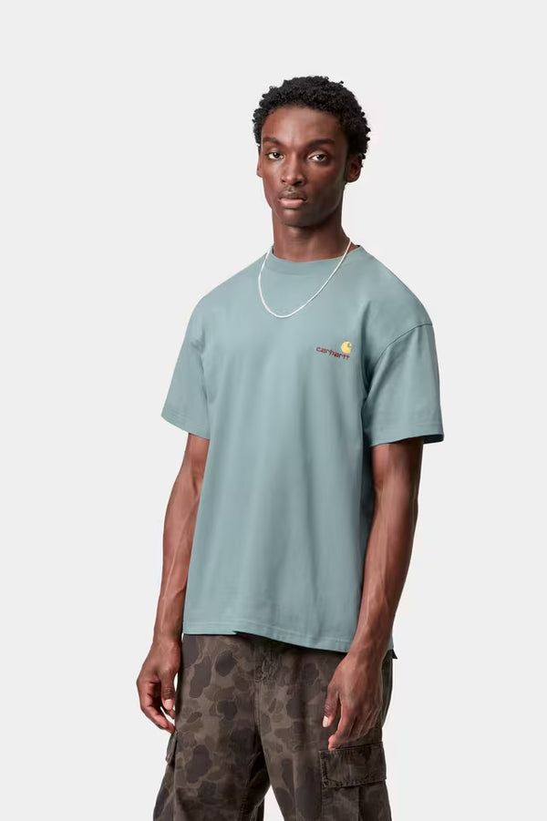S/S American Script T-Shirt - Citadel