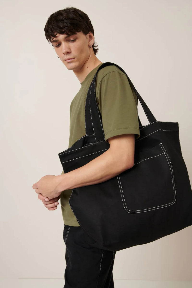 Everyday Tote - Black Denim