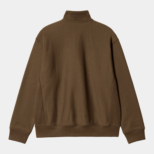 Half Zip American Script Sweatshirt - Lumber