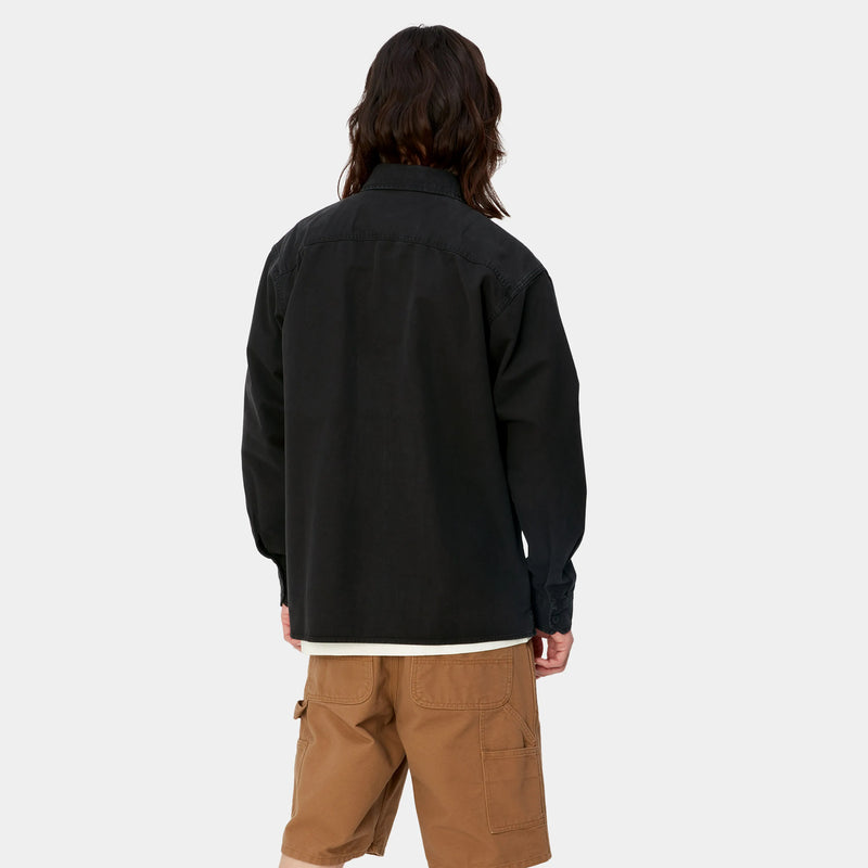 Reno Shirt Jacket - Black Garment Dyed