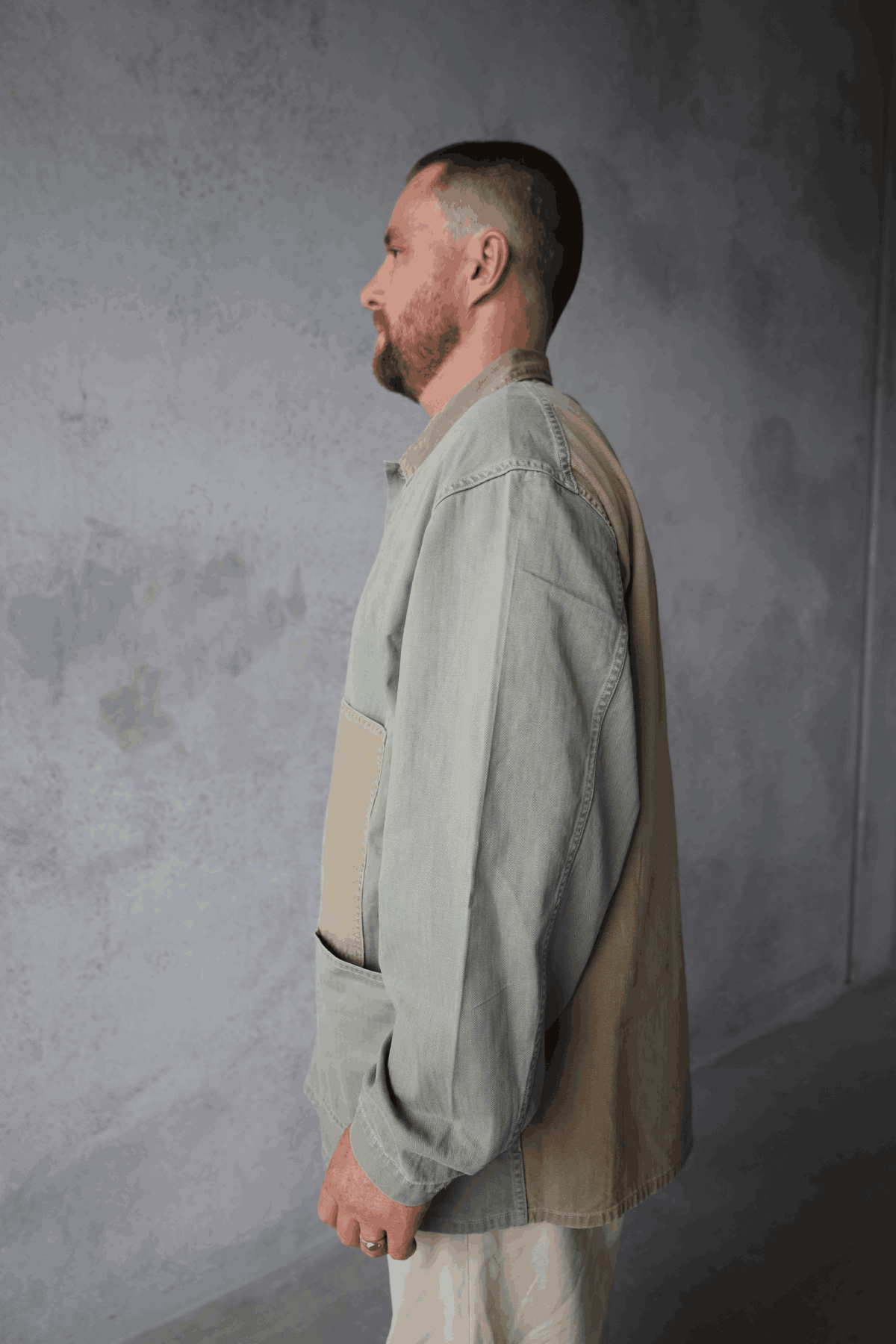 Herringbone Utility Coverall Jacket - Green – Kind Curations