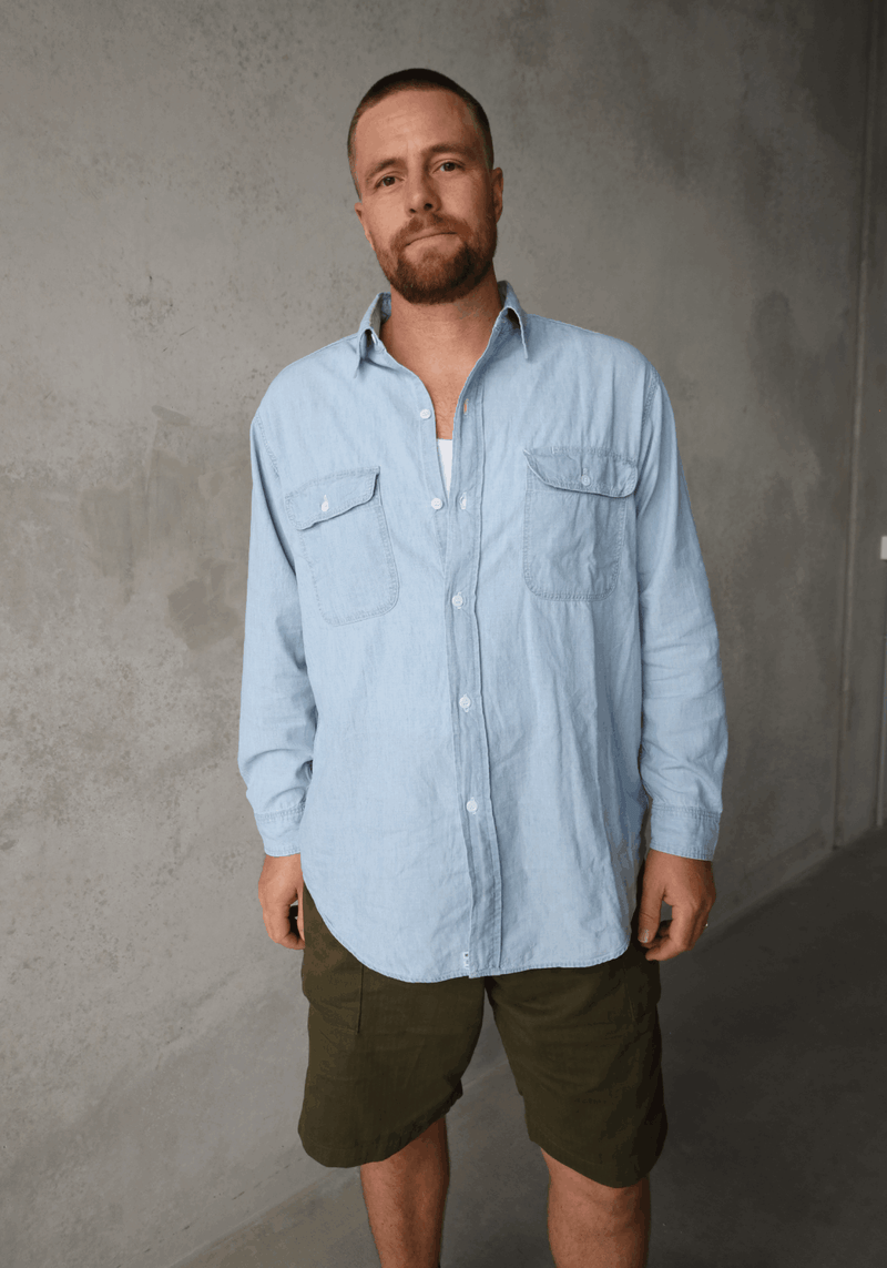 Chambray Work Shirt - Chambray Bleached