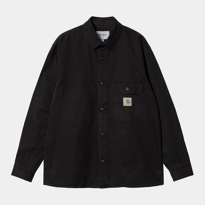 Reno Shirt Jacket - Black Garment Dyed