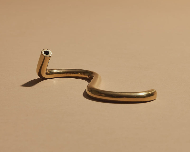 Brass Incense Holder - S shape