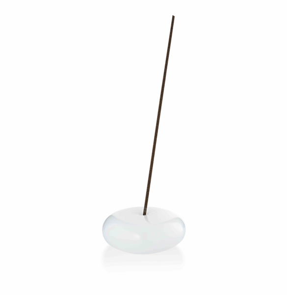 The Pebble Incense Holder - White